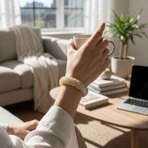 Bracelet Tressé imitation pierre