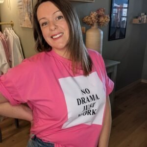 T-shirt Rose "No Drama"
